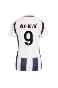 Juventus Dusan Vlahovic #9 Voetbaltruitje Thuis tenue Dames 2024-25 Korte Mouw